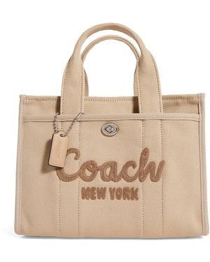 COACH Canvas Cargo Tote Bag - Natural