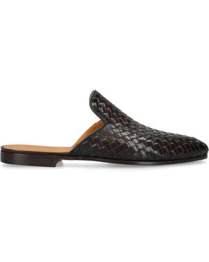 Magnanni Woven Leather Suela Slippers - Black