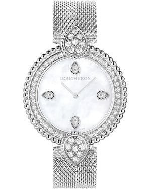 Boucheron Steel And Diamond Serpent Bohème Watch - Metallic
