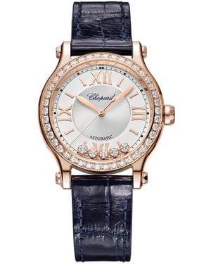 Chopard Stainless Steel And Diamond Happy Sport Automatic Watch - Blue