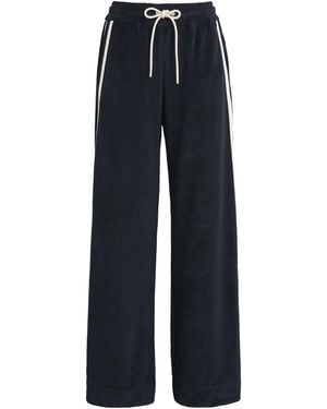 ME+EM Towelling Stripe Joggers - Blue
