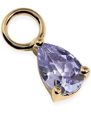 Astrid & Miyu And Tanzanite Birthstone Earring Charm - Blue