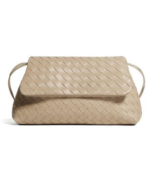 Bottega Veneta Leather Giorno Shoulder Bag - Natural