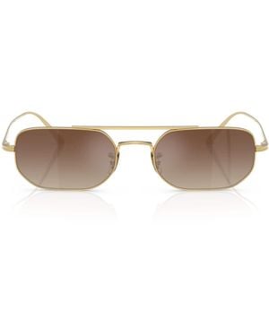 Oliver Peoples Steel 1989C Rectangle Sunglasses - Metallic
