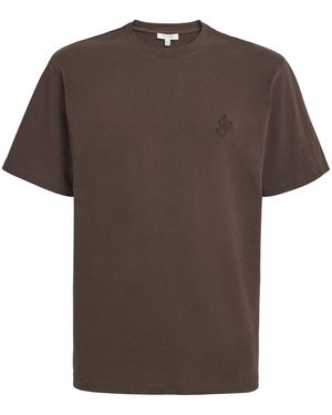 JW Anderson Cotton Logo T-Shirt - Brown