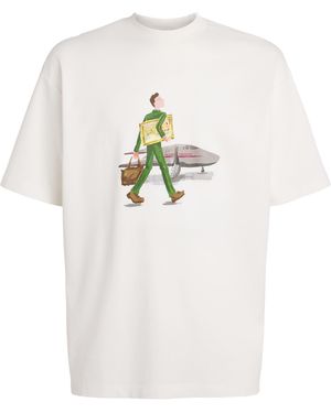 Drole de Monsieur Cotton L'Homme Au Tableau T-Shirt - White