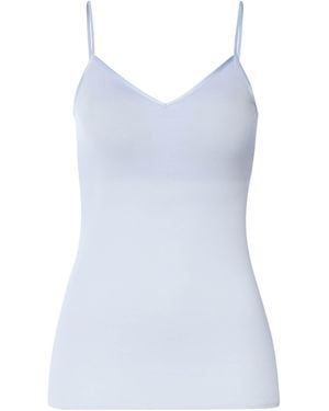 Hanro Pima Cotton Seamless Padded Camisole - Blue