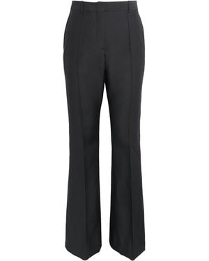 Brioni Wool-Silk Flared Trousers - Black