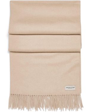 Johnstons of Elgin Cashmere Wide Scarf - Natural