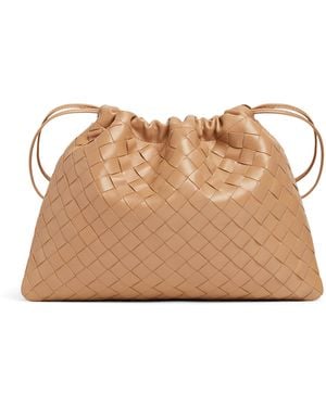 Bottega Veneta Calfskin Dustbag Clutch Bag - Brown