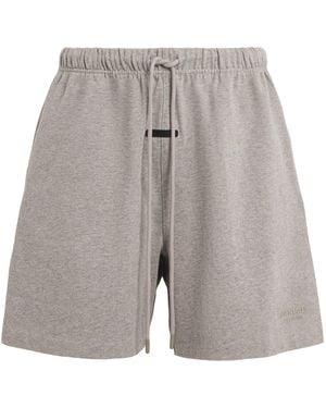 Fear Of God Cotton Logo Classic Shorts - Grey