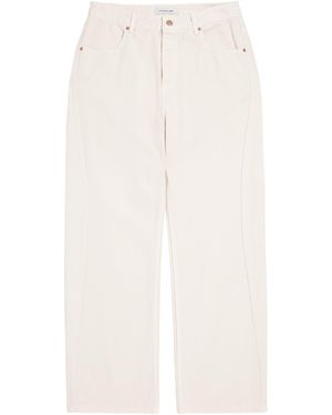 LE17SEPTEMBRE Curved Seam Jeans - White