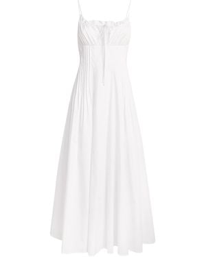 STAUD Margi Midi Dress - White