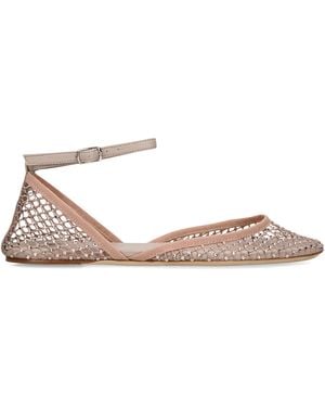 Christopher Esber Mesh Minette Ballet Flats - Pink