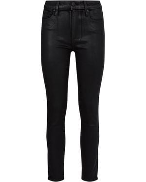 PAIGE Hoxton Coated Skinny Jeans - Black