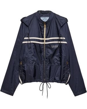 Prada Re-Nylon Blouson Jacket - Blue