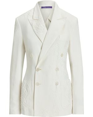 Ralph Lauren Embroidered Collen Jacket - White