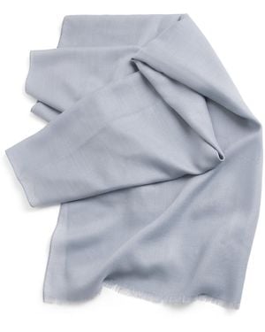 Agnona Cashmere Shawl Scarf - Blue