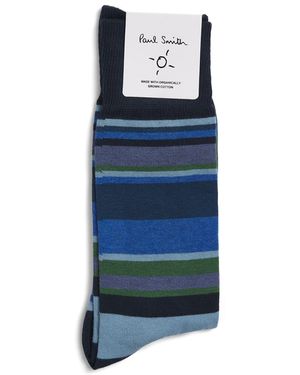 Paul Smith Stripe Socks - Blue