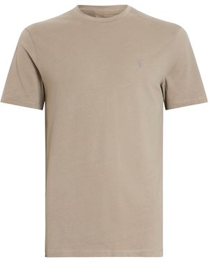 AllSaints Organic Cotton Brace T-Shirt - Brown