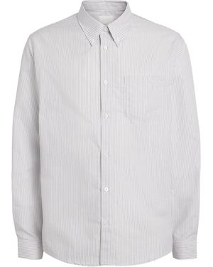 A.P.C. Organic Cotton Stripe Shirt - White