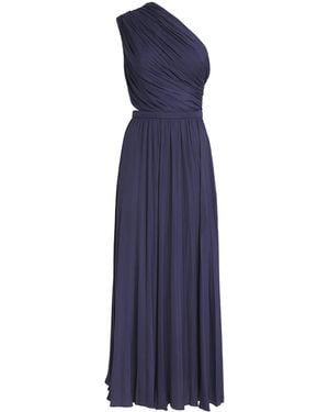 Maje One-Shoulder Maxi Dress - Blue