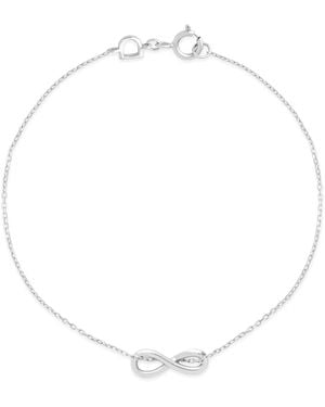 Astrid & Miyu Infinite Pendant Bracelet - White