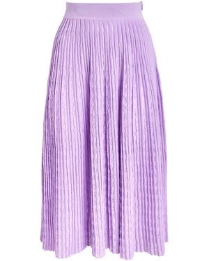 Valentino Organic Cotton-Blend Fuerteventura Midi Skirt - Purple