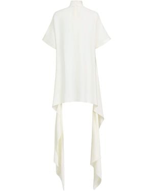 Alaïa High-Low Hem Cady Top - White