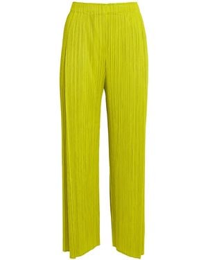 Pleats Please Issey Miyake Monthly Colours June Trousers - Yellow