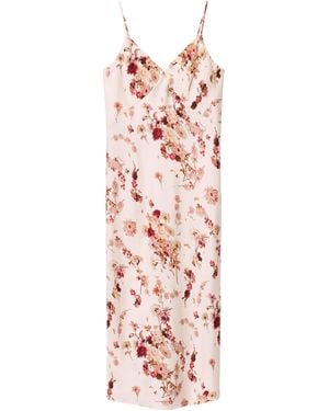 AllSaints Silk-Blend Melody Slip Dress - Pink