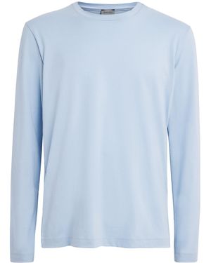 Hanro Cotton Night & Day T-Shirt - Blue
