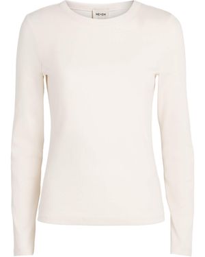 ME+EM Stretch-Cotton Long-Sleeve Ultimate T-Shirt - White