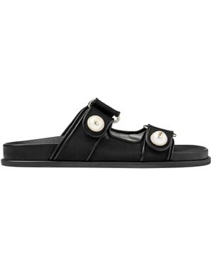 Jimmy Choo Fayence Mesh Sandals - Black