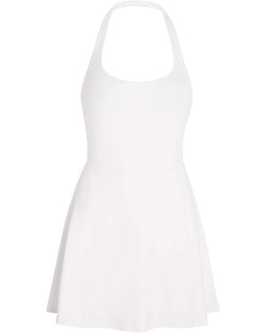 Vuori Halterneck Tiebreak Mini Dress - White
