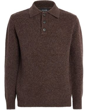 Yves Salomon Cashmere Polo Jumper - Brown