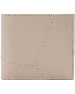 Loewe Leather Puzzle Edge Wallet - Natural