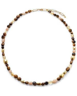 Monica Vinader Vermeil Multi Gemstone Rio Beaded Necklace - Metallic