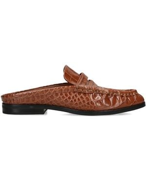 Jonathan Simkhai Leather Dean Loafers - Brown