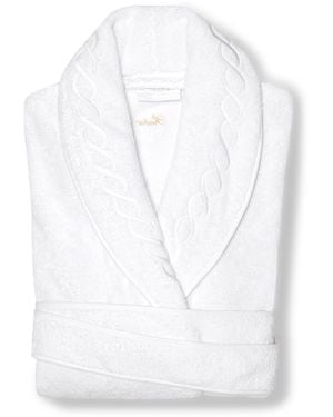 Pratesi Cotton Treccia Bathrobe - White