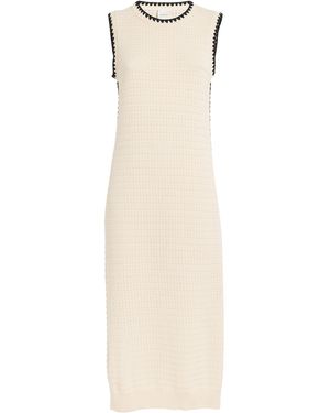 Varley Cotton Knitted Dwight Dress - White