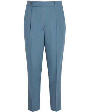Colombo Cashmere Suit Trousers - Blue