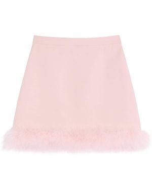 Valentino Crepe Mini Skirt - Pink