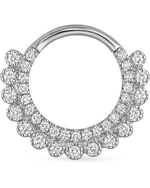 Maria Tash And Diamond Apsara Hoop Earring - Metallic