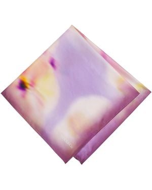 MAX&Co. Silk Printed Stole Scarf - Purple