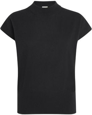 Agnona Cashmere Short-Sleeve Jumper - Black