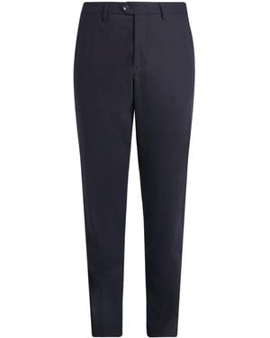 Marco Pescarolo Stretch-Virgin Wool-Cashmere Trousers - Blue
