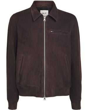 NN07 Suede Owen Jacket - Brown