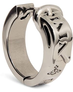 Vivienne Westwood Bobby Single Hoop Earring - Metallic