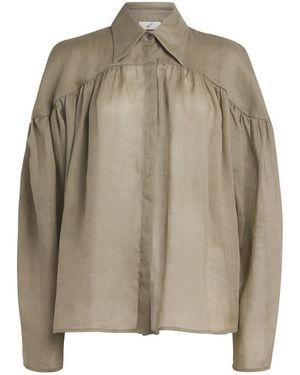 BITE STUDIOS Long-Sleeve Ruffled Blouse - Green